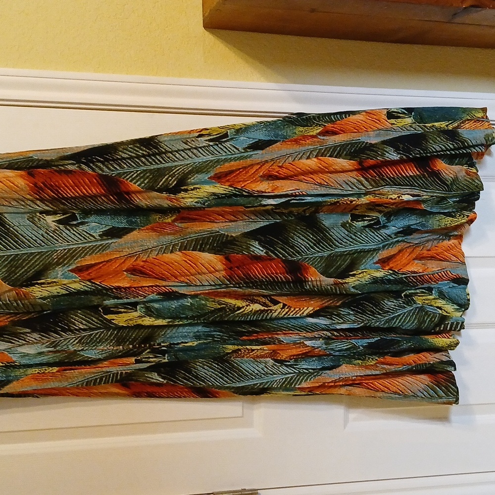 Vibrant Multicolor Gauzy Maxi Dress Size 1X - Picture 6 of 7